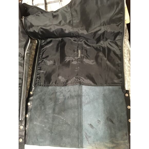 Allstate Leather Chaps In Excellent Condition, Size Large, Black - Picture 6 of 6
